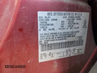 2001 Ford Escape XLS with VIN 1FMYU021X1KA95701, listed as a Copart auction lot 76782574 with 139,174 mi miles and Salvage Title. Bid and sale history available at carsss.com. Image 14.