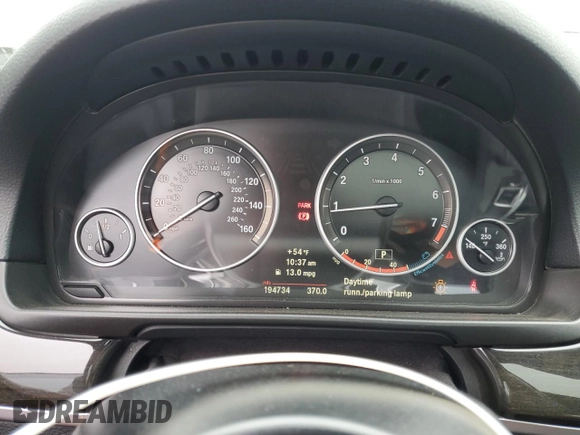 2011 BMW 5 Series 528i with VIN WBAFR1C57BDS35260, listed as a Copart auction lot 52989735 with 194,734 mi miles and Salvage Title. Bid and sale history available at carsss.com. Image 9.