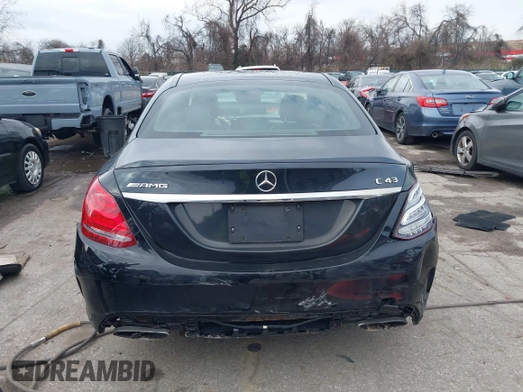 2018 Mercedes-Benz C 43 AMG with VIN 55SWF6EB9JU248383, listed as a IAAI auction lot 41226587 with 125,676 mi miles and . Bid and sale history available at carsss.com. Image 17.