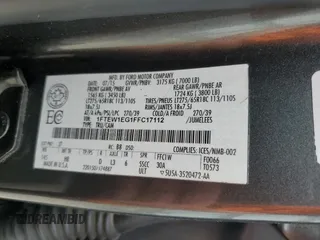 2015 Ford F-150 XLT с VIN 1FTEW1EG1FFC17112, выставлен на аукционе Copart как лот 56125095 с пробегом 83 685 миль миль и Списание • Salvage title. История ставок и продаж доступна на DreamBid. Изображение 12.