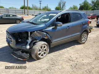 2021 Ford EcoSport SE z VIN MAJ6S3GL2MC454704, wystawiony jako Copart lot #50330434 z przebiegiem 18 826 mil mil oraz Szkoda całkowita • Salvage title. Historia ofert i sprzedaży dostępna na DreamBid. Obrazek 1.
