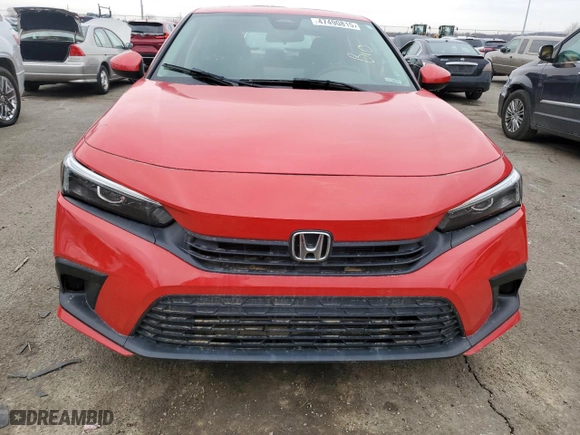 2022 Honda Civic Sedan EX with VIN 2HGFE1F78NH304333, listed as a Copart auction lot 47490815 with 42,405 mi miles and Salvage Title. Bid and sale history available at carsss.com. Image 5.