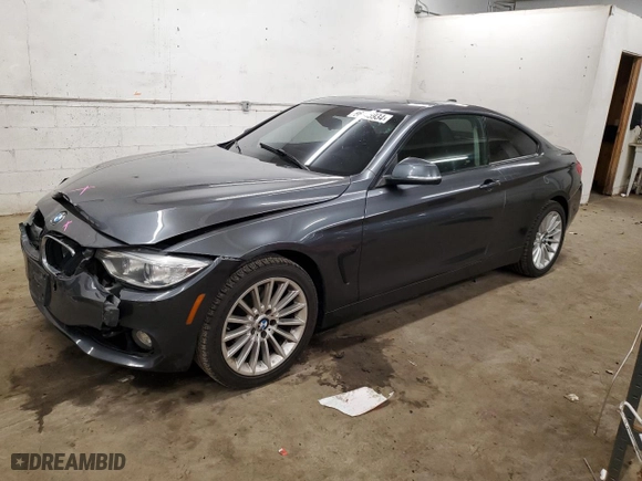 2015 BMW 4 Series 428i xDrive with VIN WBA3N5C51FK197760, listed as a Copart auction lot 86735934 with 106,574 mi miles and Non Repairable. Bid and sale history available at carsss.com. Image 1.