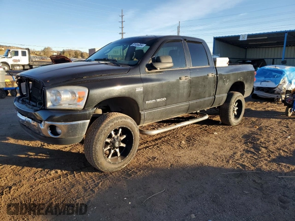2007 Dodge 1500 ST with VIN 1D7HU18P87J513814, listed as a Copart auction lot 81496054 with 184,253 mi miles and Salvage Title. Bid and sale history available at DreamBid. Image 1.