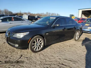 2008 BMW 5 Series 528xi with VIN WBANV13558BZ48802, listed as a Copart auction lot 47420955 with 163,082 mi miles and Salvage Title. Bid and sale history available at carsss.com. Image 1.