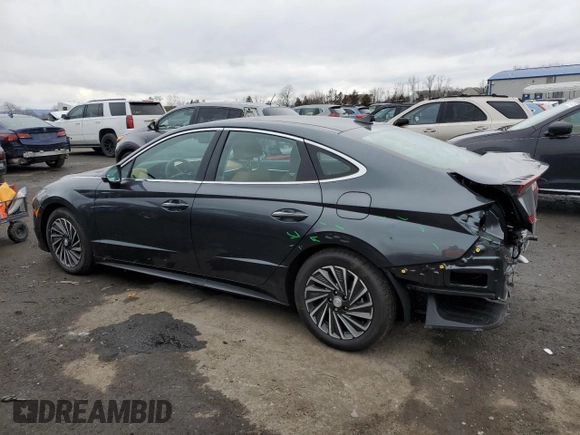 2023 Hyundai Sonata Hybrid Limited with VIN KMHL54JJXPA056024, listed as a Copart auction lot 39014623 with 646 mi miles. Bid and sale history available at carsss.com. Image 2.