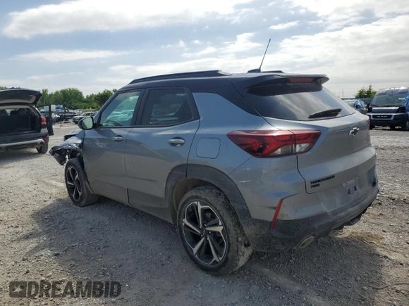 2023 Chevrolet TrailBlazer RS with VIN KL79MUSL8PB203711, listed as a Copart auction lot 55464504 with Not Provided miles and Salvage Title. Bid and sale history available at DreamBid. Image 2.