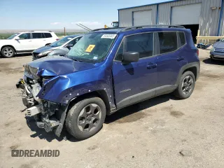 2017 Jeep Renegade Sport z VIN ZACCJAAB9HPE83087, wystawiony jako Copart lot #59565905 z przebiegiem Nie podano mil oraz Szkoda całkowita • Salvage title. Historia ofert i sprzedaży dostępna na DreamBid. Obrazek 1.