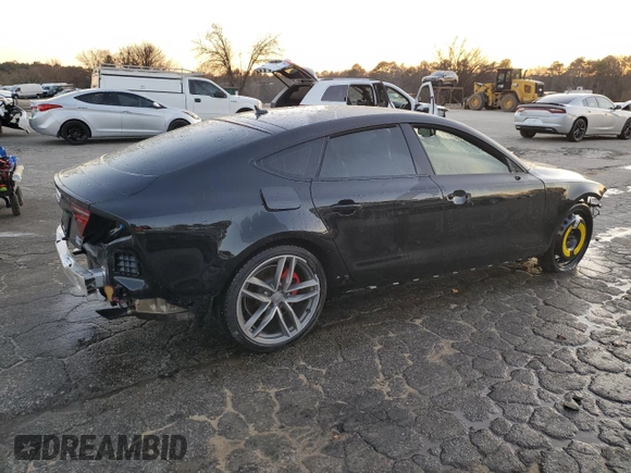 2017 Audi A7 Premium Plus with VIN WAUW3AFC4HN034186, listed as a Copart auction lot 85162674 with 57,310 mi miles and Salvage Title. Bid and sale history available at carsss.com. Image 3.