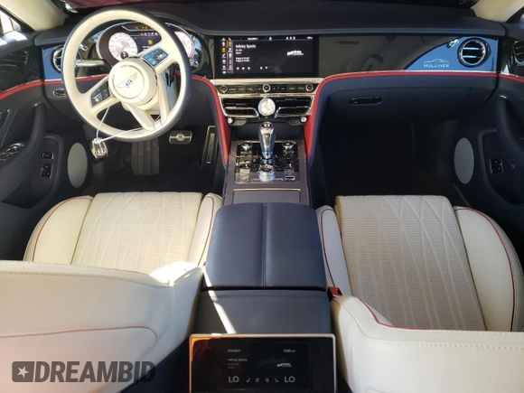 2023 Bentley Flying Spur W12 with VIN SCBBB6ZG8PC010034, listed as a Copart auction lot 46667145 with 21,437 mi miles and Salvage Title. Bid and sale history available at DreamBid. Image 8.