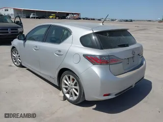 2012 Lexus CT 200h with VIN JTHKD5BH5C2115729, listed as a IAAI auction lot 41861970 with 109,760 mi miles. Bid and sale history available at carsss.com. Image 3.