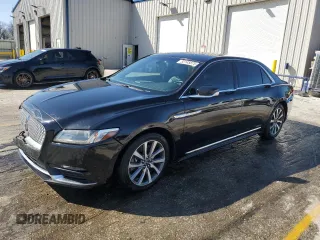 2017 Lincoln Continental Livery with VIN 1LN6L9UK8H5621014, listed as a Copart auction lot 52145875 with 50,842 mi miles and Salvage Title. Bid and sale history available at carsss.com. Image 1.
