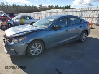 2015 Mazda 3 i SV with VIN JM1BM1T70F1228921, listed as a Copart auction lot 80204274 with 165,845 mi miles and Salvage Title. Bid and sale history available at DreamBid. Image 1.