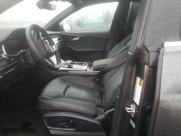 2022 Audi Q8 Premium Plus with VIN WA1EVBF12ND025446, listed as a Copart auction lot 74586734 with 19,886 mi miles and Salvage Title. Bid and sale history available at carsss.com. Image 7.