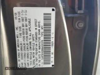 2008 Acura RDX with VIN 5J8TB18288A020376, listed as a Copart auction lot 45978615 with 0 mi miles and Salvage Title. Bid and sale history available at carsss.com. Image 13.