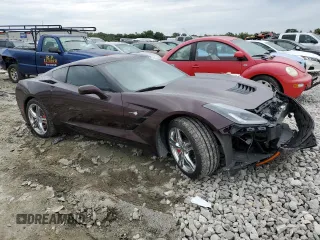 2017 Chevrolet Corvette 1LT with VIN 1G1YB2D78H5110592, listed as a Copart auction lot 67880174 with 33,207 mi miles and Salvage Title. Bid and sale history available at carsss.com. Image 4.