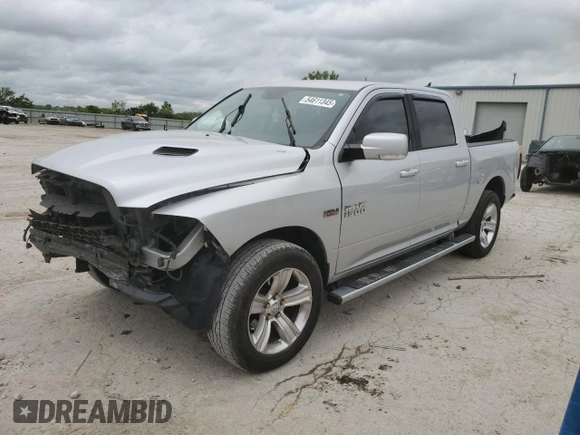 2016 Ram 1500 Sport with VIN 1C6RR7MT3GS248095, listed as a Copart auction lot 54611345 with 204,822 mi miles and Salvage title. Bid and sale history available at DreamBid. Image 1.