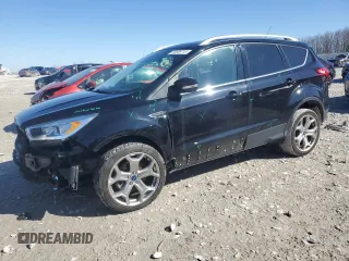 2019 Ford Escape Titanium with VIN 1FMCU9J91KUB21548, listed as a Copart auction lot 50539715 with 91,093 mi miles and Salvage title. Bid and sale history available at DreamBid. Image 1.