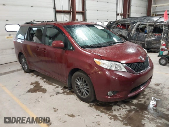 2015 Toyota Sienna LE AAS with VIN 5TDKK3DC8FS655876, listed as a IAAI auction lot 42298949 with 93,459 mi miles and . Bid and sale history available at DreamBid. Image 1.