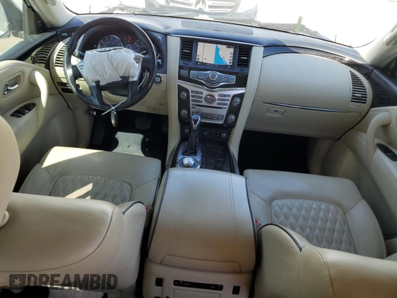 2019 Infiniti QX80 LUXE with VIN JN8AZ2NE5K9227830, listed as a Copart auction lot 72000144 with 46,387 mi miles and Salvage Title. Bid and sale history available at carsss.com. Image 8.
