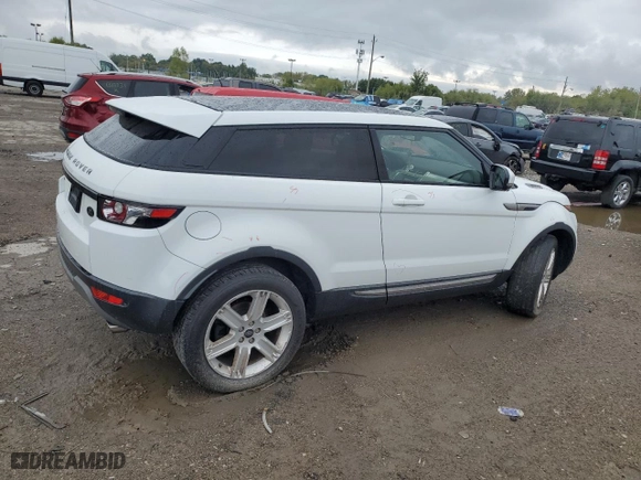 2013 Land Rover Range Rover Evoque Pure Premium with VIN SALVR1BG4DH784078, listed as a Copart auction lot 71705554 with 0 mi miles and Salvage Title. Bid and sale history available at carsss.com. Image 3.