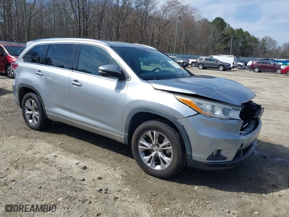 2014 Toyota Highlander XLE with VIN 5TDKKRFH9ES031689, listed as a IAAI auction lot 41614992 with 175,162 mi miles. Bid and sale history available at carsss.com. Image 1.