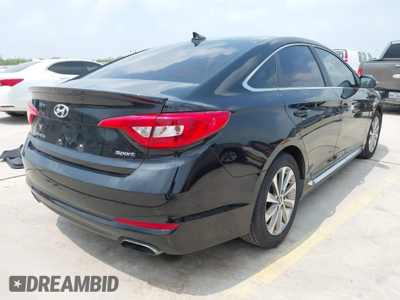 2017 Hyundai Sonata Sport with VIN 5NPE34AFXHH594862, listed as a IAAI auction lot 41952123 with 102,706 mi miles. Bid and sale history available at carsss.com. Image 4.