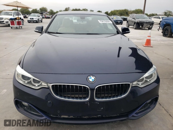 2017 BMW 4 Series 430i with VIN WBA4R7C52HK895575, listed as a Copart auction lot 79476264 with 57,288 mi miles and Clean Title. Bid and sale history available at DreamBid. Image 5.