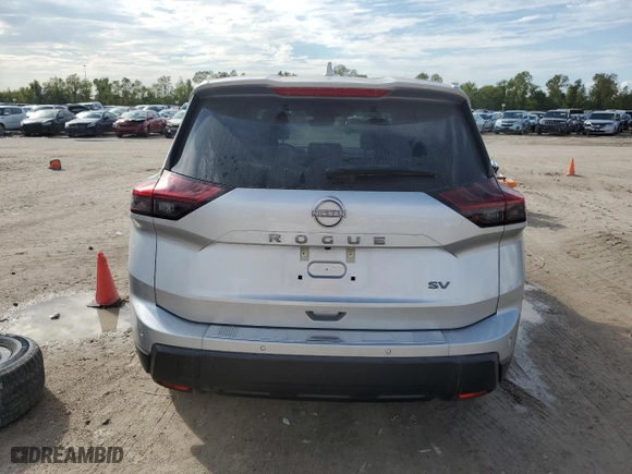 2024 Nissan Rogue SV with VIN 5N1BT3BA4RC741816, listed as a Copart auction lot 78746624 with 3,205 mi miles and Salvage Title. Bid and sale history available at carsss.com. Image 6.