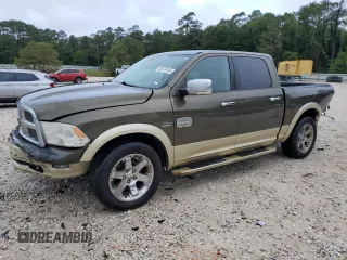 2012 Ram 1500 Laramie Longhorn with VIN 1C6RD6PT8CS183386, listed as a Copart auction lot 53479245 with 124,996 mi miles and Salvage title. Bid and sale history available at DreamBid. Image 1.