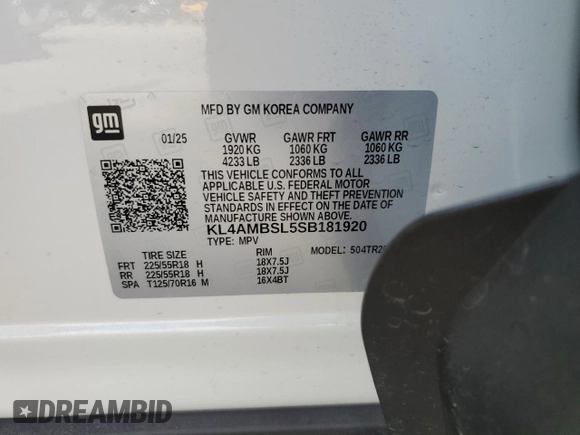 2025 Buick Encore GX Preferred z VIN KL4AMBSL5SB181920, wystawiony jako Copart lot #65265295 z przebiegiem 3 415 mil mil oraz Czysty tytuł • Clean title. Historia ofert i sprzedaży dostępna na DreamBid. Obrazek 13.