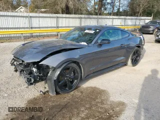 2022 Ford Mustang EcoBoost with VIN 1FA6P8TH9N5150100, listed as a Copart auction lot 47296295 with 21,996 mi miles and Salvage Title. Bid and sale history available at carsss.com. Image 1.