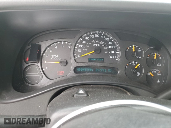 2005 Chevrolet Suburban LT with VIN 1GNFK16Z45J144627, listed as a Copart auction lot 47861005 with 157,770 mi miles and Salvage title. Bid and sale history available at DreamBid. Image 9.