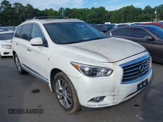 2014 Infiniti QX60 with VIN 5N1AL0MMXEC516814, listed as a IAAI auction lot 42739089 with 127,355 mi miles and . Bid and sale history available at DreamBid. Image 1.