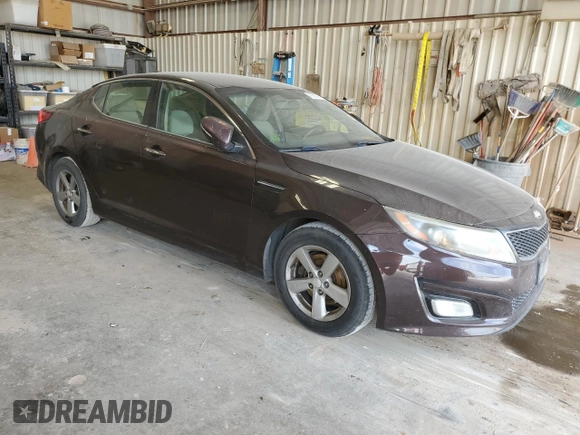 2014 Kia Optima LX with VIN 5XXGM4A71EG306765, listed as a Copart auction lot 45578065 with 169,820 mi miles and Salvage Title. Bid and sale history available at carsss.com. Image 4.