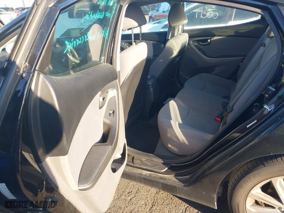 2016 Hyundai Elantra Value Edition with VIN KMHDH4AE1GU475019, listed as a IAAI auction lot 41573101 with 101,995 mi miles. Bid and sale history available at carsss.com. Image 8.