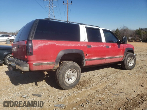 1999 Chevrolet Suburban with VIN 1GNGK26RXXJ468033, listed as a Copart auction lot 41976355 with 201,878 mi miles and Salvage Title. Bid and sale history available at carsss.com. Image 3.