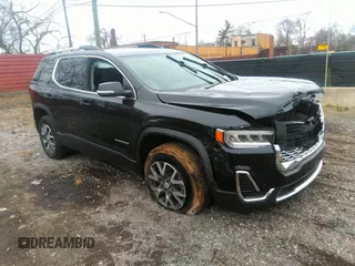 2021 GMC Acadia SLE with VIN 1GKKNRLS5MZ152101, listed as a IAAI auction lot 41132400 with 1 mi miles. Bid and sale history available at carsss.com. Image 1.
