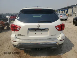 2018 Nissan Pathfinder Platinum z VIN 5N1DR2MN0JC647728, wystawiony jako Copart lot #49918025 z przebiegiem 94 946 mil mil oraz Szkoda całkowita • Salvage title. Historia ofert i sprzedaży dostępna na DreamBid. Obrazek 6.