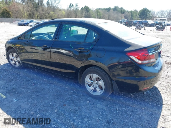 2015 Honda Civic Sedan LX with VIN 19XFB2E57FE061088, listed as a IAAI auction lot 41815595 with 157,248 mi miles. Bid and sale history available at carsss.com. Image 3.