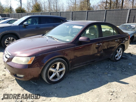 2006 Hyundai Sonata GLS with VIN 5NPEU46F06H057128, listed as a Copart auction lot 47275095 with 222,769 mi miles and Salvage Title. Bid and sale history available at DreamBid. Image 1.