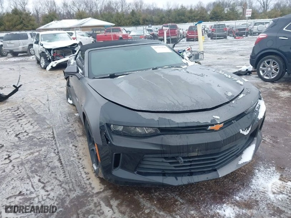 2018 Chevrolet Camaro 1LT with VIN 1G1FB3DX8J0124766, listed as a IAAI auction lot 41737430 with 101,028 mi miles. Bid and sale history available at carsss.com. Image 1.