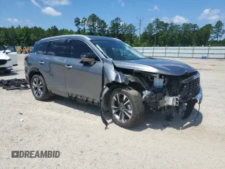 2023 Infiniti QX60 Luxe z VIN 5N1DL1FS1PC361586, wystawiony jako Copart lot #57611024 z przebiegiem 12 507 mil mil oraz Szkoda całkowita • Salvage title. Historia ofert i sprzedaży dostępna na DreamBid. Obrazek 4.