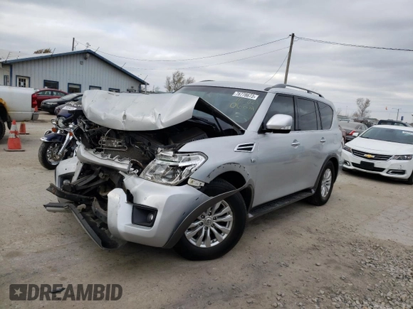 2017 Nissan Armada SL with VIN JN8AY2NC1H9506654, listed as a Copart auction lot 76778673 with Not Provided miles. Bid and sale history available at carsss.com. Image 1.