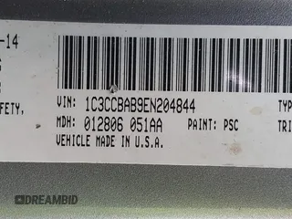 2014 Chrysler 200 LX with VIN 1C3CCBAB9EN204844, listed as a IAAI auction lot 41002852 with 143,439 mi miles. Bid and sale history available at carsss.com. Image 9.