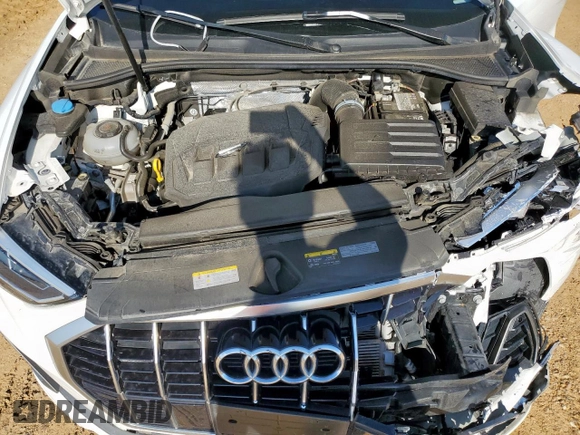 2023 Audi Q3 S line Premium with VIN WA1DECF35P1054849, listed as a Copart auction lot 58766615 with 43,588 mi miles and Salvage title. Bid and sale history available at DreamBid. Image 12.
