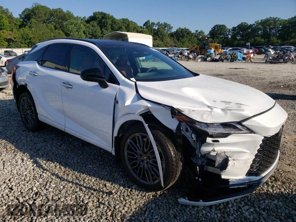 2023 Lexus RX with VIN 2T2BCMEAXPC006344, listed as a Copart auction lot 58256654 with 9,590 mi miles and Salvage Title. Bid and sale history available at carsss.com. Image 4.