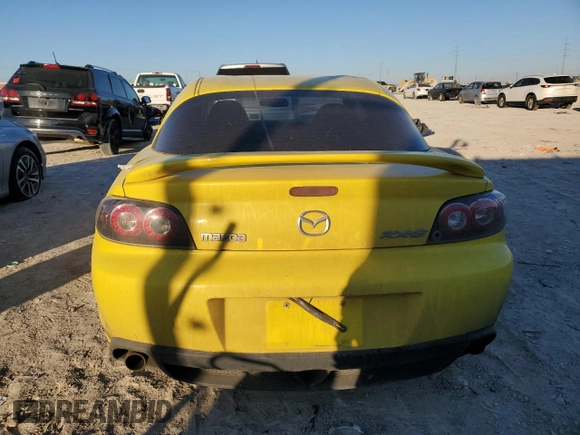 2004 Mazda RX-8 z VIN JM1FE17N640115680, wystawiony jako Copart lot #42156205 z przebiegiem 133 558 mil mil oraz Szkoda całkowita • Salvage title. Historia ofert i sprzedaży dostępna na DreamBid. Obrazek 6.
