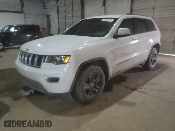 2017 Jeep Grand Cherokee Laredo with VIN 1C4RJFAGXHC632324, listed as a Copart auction lot 45951135 with 117,220 mi miles and Salvage title. Bid and sale history available at DreamBid. Image 1.