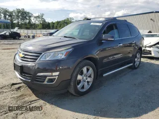 2016 Chevrolet Traverse LTZ z VIN 1GNKVJKD8GJ213550, wystawiony jako Copart lot #60552775 z przebiegiem 99 976 mil mil oraz Czysty tytuł • Clean title. Historia ofert i sprzedaży dostępna na DreamBid. Obrazek 1.